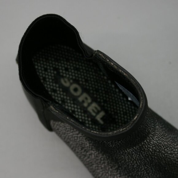 Sorel Ladies 6.5 Janey Chelsea Metallic Pull-on Rubber Ankle Boots - NL3133-010 - Picture 7 of 12